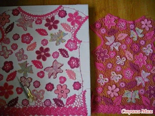 259 Instrucciones de Vestidos de Bebe a Crochet Ruso ~ Patrones de ...