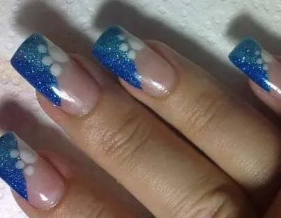 26 Diseños de Uñas en Color Azul y Purpurina - ε Diseños e Ideas ...