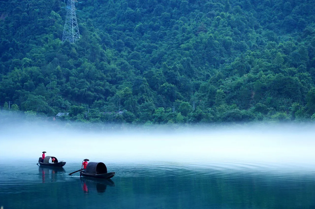 26 A hidden river beneath the mist-Beautiful China HD! | Free ...