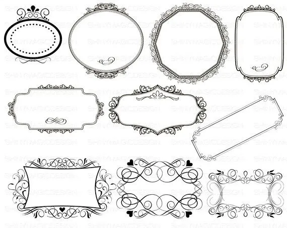 26 Ornamentales Vintage Frames descargar por ShinyMagicDesign