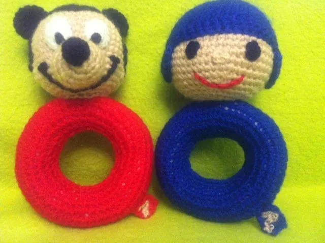 Nuevos Sonajeros Amigurumis: Mickey Mouse y Pocoyo | Amigurumis de ...