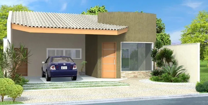 27 Modelos de Frentes de casas simples e modernas 27 Modelos de Frentes de casas simples e modernas
