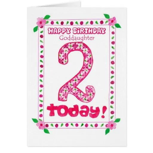 2do Tarjeta de cumpleaños para una ahijada | Zazzle 2do Tarjeta de cumpleaños para una ahijada | Zazzle