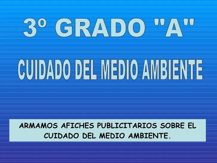3º A - MEDIO AMBIENTE