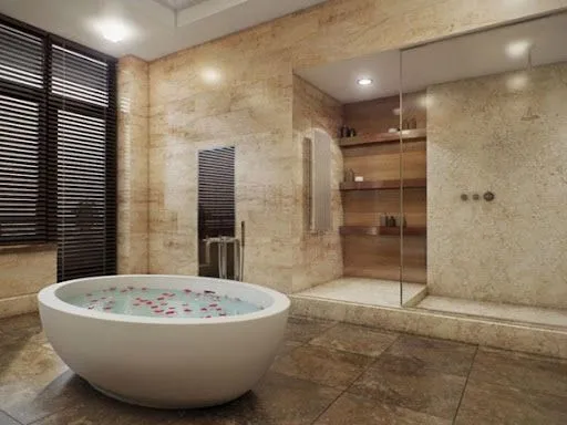 16 Modelos de baños de lujo (incluyen jacuzzi) - iDecorar