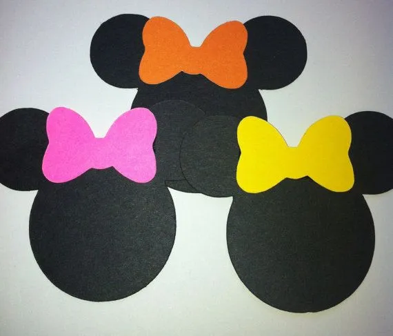 30 5" Minnie Mouse Head Silhouettes Black Cutouts with any color ... 30 5" Minnie Mouse Head Silhouettes Black Cutouts with any color ...
