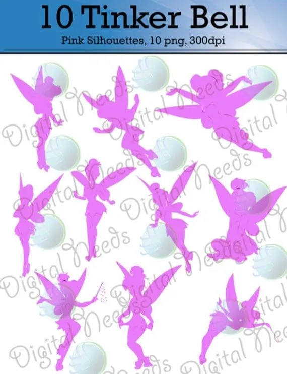 30 Campanita de Disney / 10-Negro 10-Blanco por DigitalNeeds 30 Campanita de Disney / 10-Negro 10-Blanco por DigitalNeeds