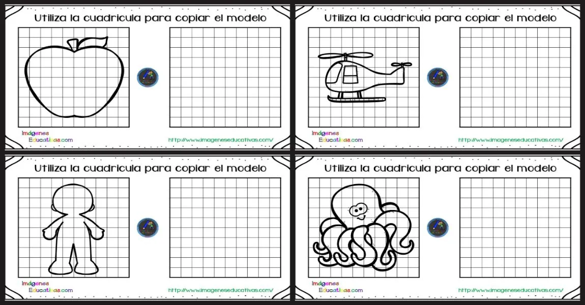 30 DIBUJOS EN CUADRÍCULA PARA EJERCITAR LA ATENCIÓN Y LA MOTRICIDAD FINA – Imagenes Educativas 30 DIBUJOS EN CUADRÍCULA PARA EJERCITAR LA ATENCIÓN Y LA MOTRICIDAD FINA – Imagenes Educativas