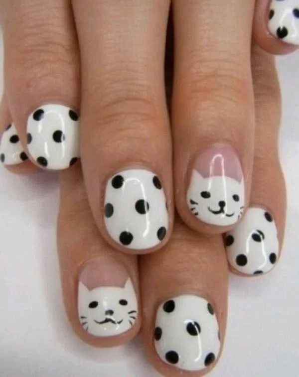 30 Diseños de uñas en BLANCO y NEGRO que se te verían increíbles 30 Diseños de uñas en BLANCO y NEGRO que se te verían increíbles