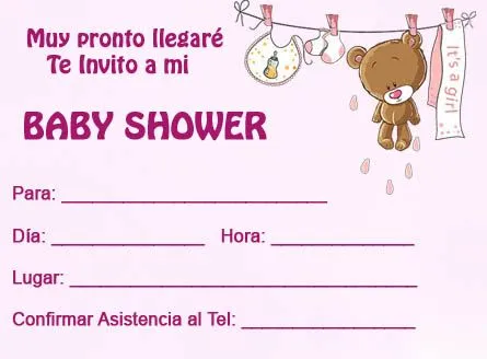 30 Invitaciones de baby shower para imprimir