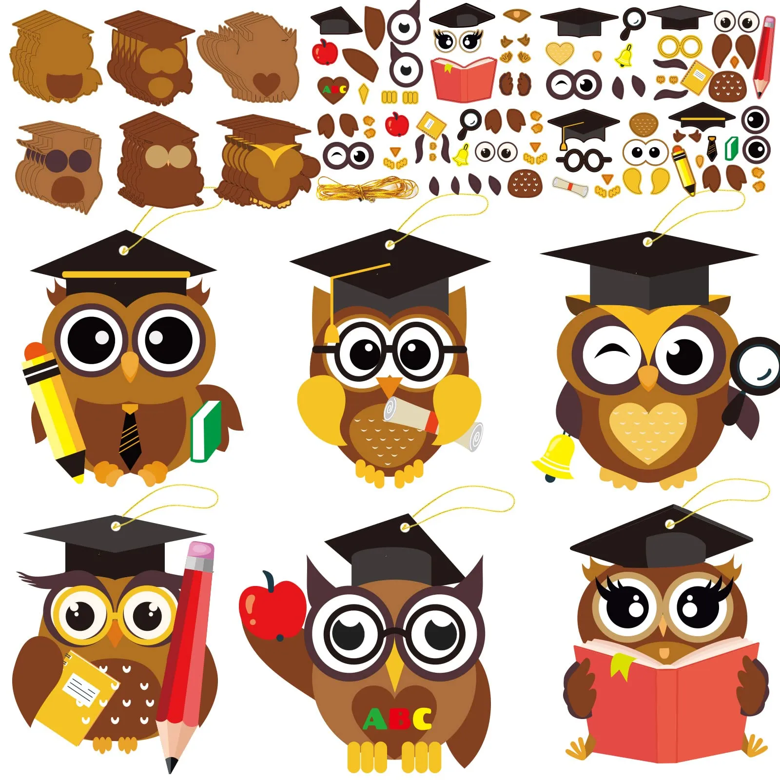 30 kits de manualidades de graduación preescolar para niños, manualidades de búho, manualidades de jardín de 30 kits de manualidades de graduación preescolar para niños, manualidades de búho, manualidades de jardín de