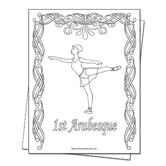 31 hojas para colorear de ballet - Etsy México