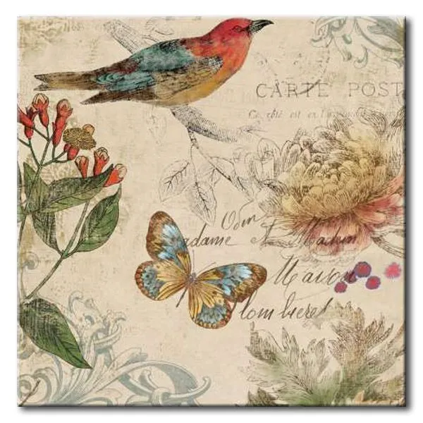 32_WlS61 _ Nature's Rhapsody II / Cuadro Flores, Pajaros y ... 32_WlS61 _ Nature's Rhapsody II / Cuadro Flores, Pajaros y ...