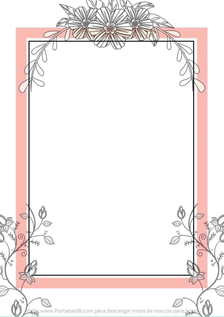ᐅ +33 Marcos para Hojas ⇒ Diseños Originales en WORD ✔️ ᐅ +33 Marcos para Hojas ⇒ Diseños Originales en WORD ✔️