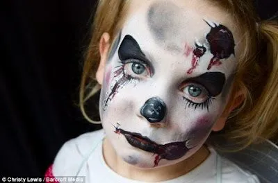 Maquillaje en cara de niños