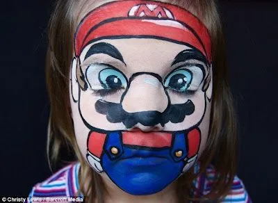 Maquillaje en cara de niños