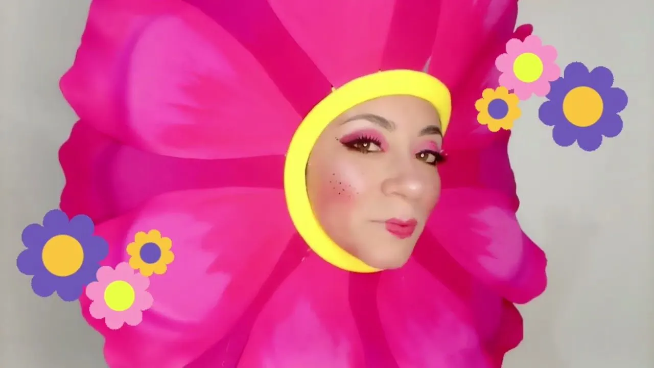 Como hacer un disfraz de flor de papel crepe