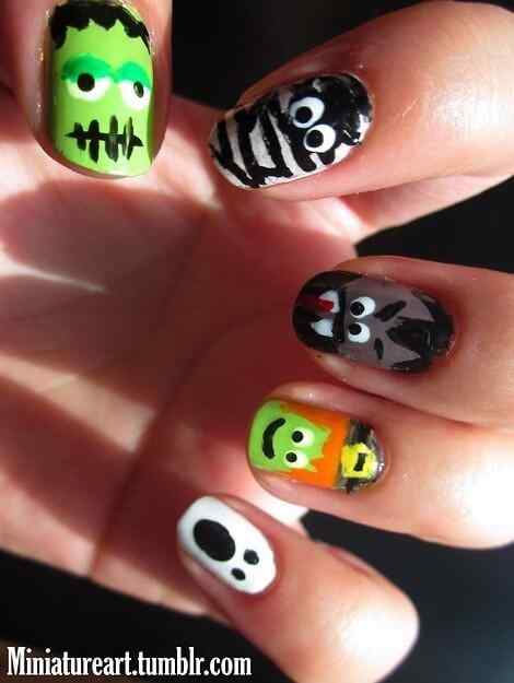 35 Ideas para pintar tus uñas de Halloween | Decoración de Uñas ... 35 Ideas para pintar tus uñas de Halloween | Decoración de Uñas ...