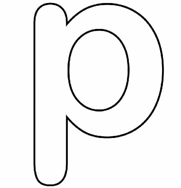 35+ Moldes/Desenhos da Letra P para Imprimir e Colorir/Pintar 35+ Moldes/Desenhos da Letra P para Imprimir e Colorir/Pintar