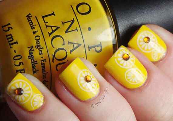 36 Nuevas fotos de uñas pintadas de amarillo #YellowNails ...
