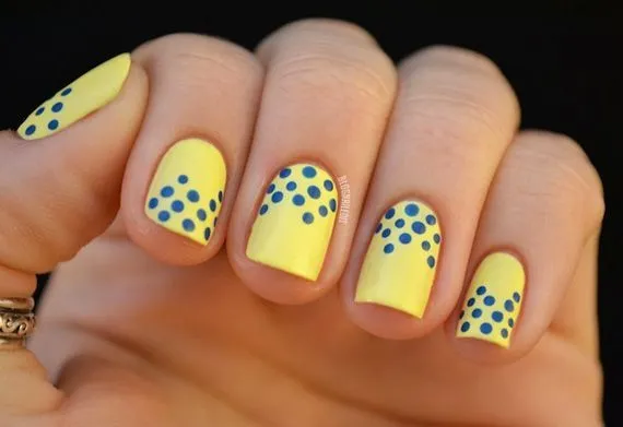 36 Nuevas fotos de uñas pintadas de amarillo #YellowNails | Pintar ...