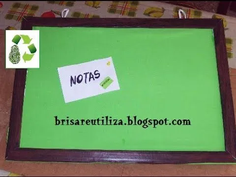 37. DIY PINBOARD (CARTELERA) RECICLAJE DE CARTÓN, TELA Y CORCHO ...