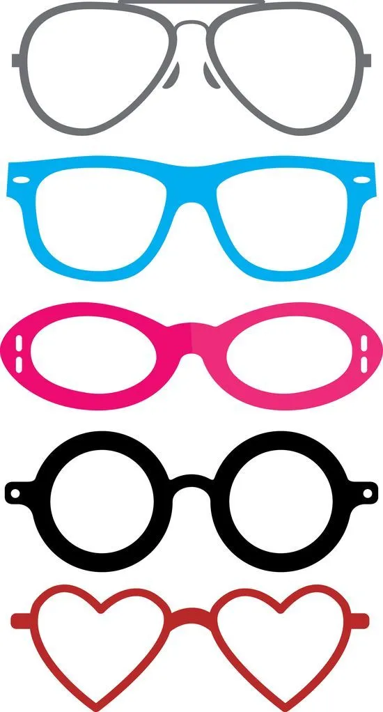 39 ideas de Formas de gafas | decoración de unas, manualidades, accesorios  para el fotomatón