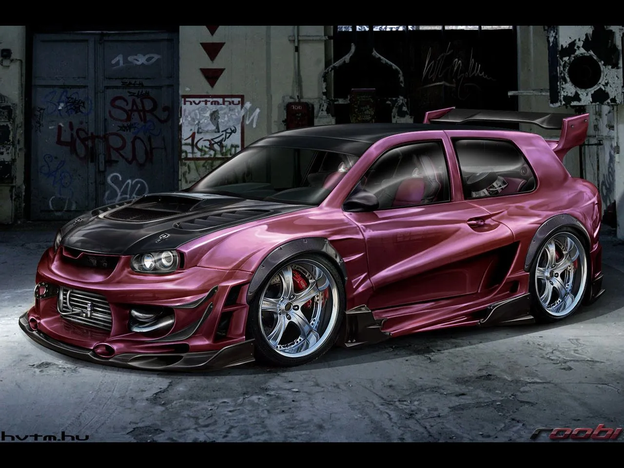 3D Art Design Wallpaper Pack 2 | Car | Robot | Resolution 1280 x 960