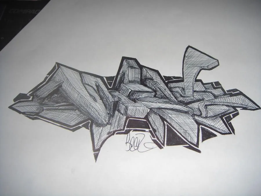 3D Debecas (boceto con pluma) - Taringa!