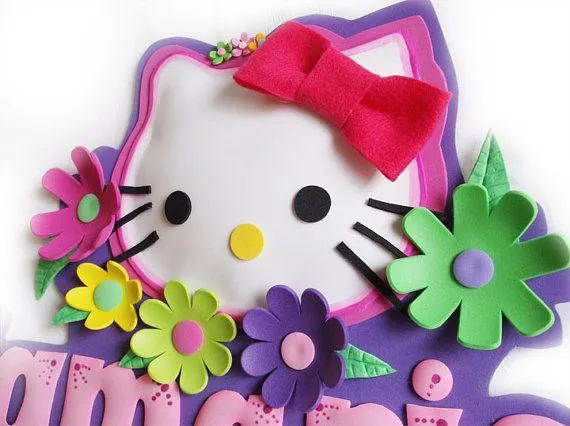 3D Foamie Wall Decor Hello Kitty Personalized by FofuchasDolls ... 3D Foamie Wall Decor Hello Kitty Personalized by FofuchasDolls ...