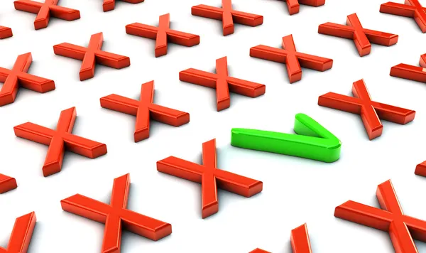 3D icono positivo y negativo de muchos — Foto stock © Changered ...