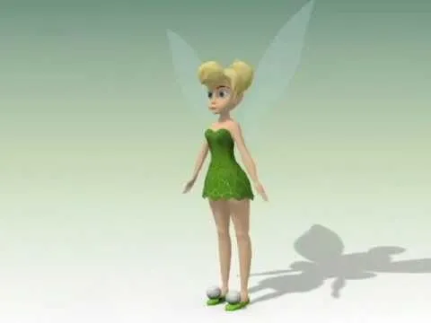 3D model tinkerbell - YouTube