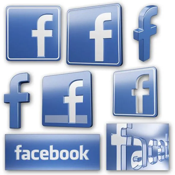 Facebook Icons and Logos - 3D Models | 3DOcean