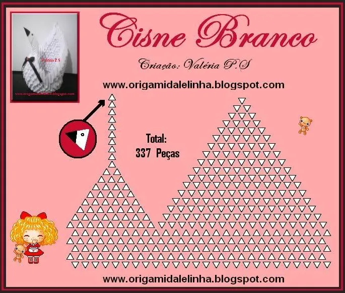 3D Origami Cisne Branco https://sites.google.com/site ... 3D Origami Cisne Branco https://sites.google.com/site ...