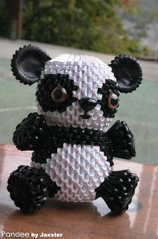 Origami 3D panda - Imagui