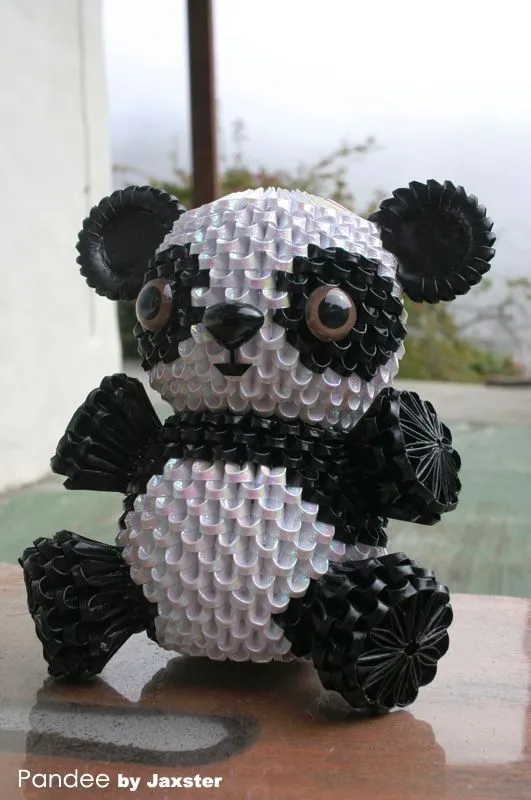Oso panda origami 3D - Imagui