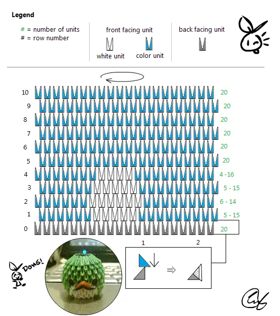 Diagramas de origami 3D pokemon - Imagui