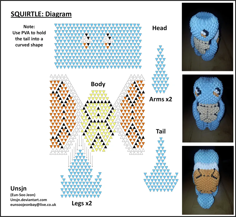 3D Origami Cobra Diagram by UNSJN on DeviantArt
