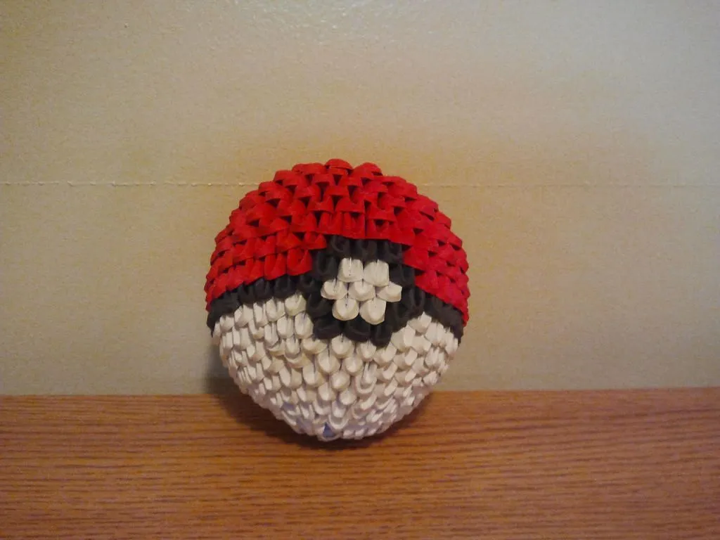 3D Origami Pokeball Diagram by pokegami on DeviantArt 3D Origami Pokeball Diagram by pokegami on DeviantArt