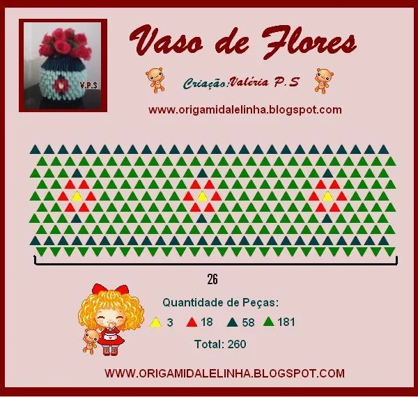 3D Origami VASO DE FLORES DIAGRAMA | Origami | Pinterest | 3d ...