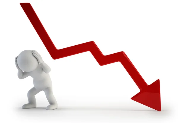 3D pequeño - gráfico negativo — Foto stock © Art3d #21443181