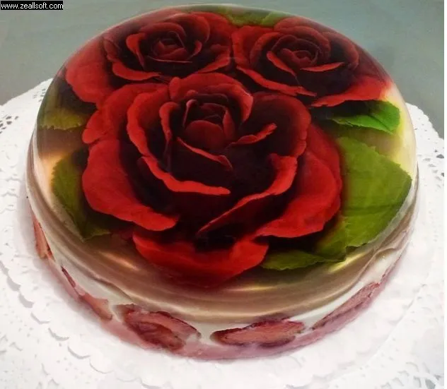3D ROSES JELLO | Food art-idea | Pinterest | Rosa