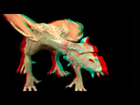Dragón en 3D.(Se necesitan unas gafas anaglíficas) - YouTube Dragón en 3D.(Se necesitan unas gafas anaglíficas) - YouTube