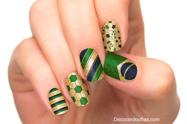 Uñas pintadas del mundial 2014 – 40 fotos | Decoración de Uñas ...