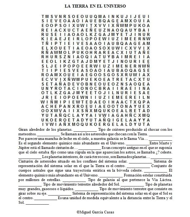 40 Sopas de letras de Ciencias Naturales, Biología y Geología (upv ...