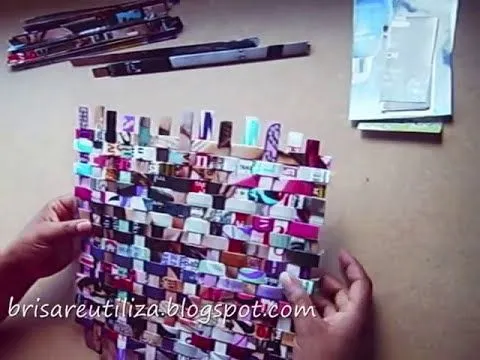 42. DIY BILLETERA ó CARTERA (RECICLAJE DE PAPEL) - YouTube