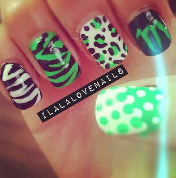 42 Fotos de uñas color verde - Green Nails | Decoración de Uñas ... 42 Fotos de uñas color verde - Green Nails | Decoración de Uñas ...