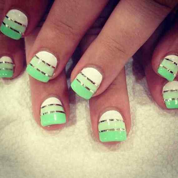 42 Fotos de uñas color verde - Green Nails | Decoración de Uñas ...