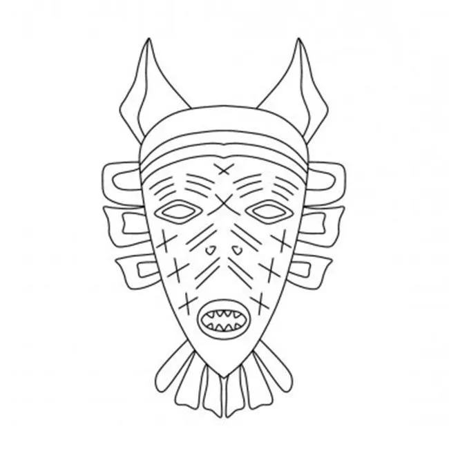45+ Desenhos de Máscaras Africanas para Imprimir e Colorir/Pintar 45+ Desenhos de Máscaras Africanas para Imprimir e Colorir/Pintar
