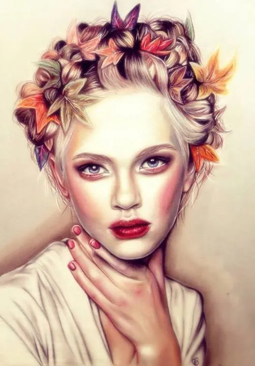 Pinturas de caras de mujeres - Imagui